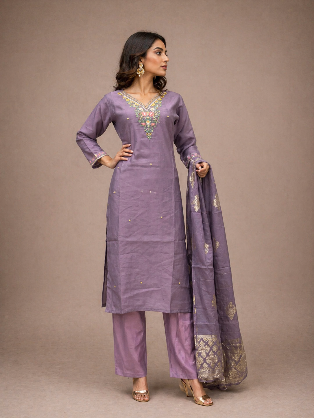 Aura of Lavender Straight Suit