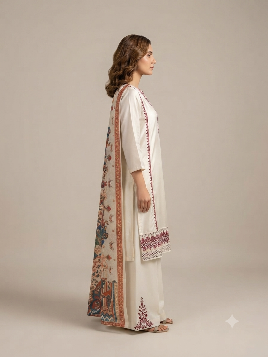 Lvory Heritage embroidered suit set