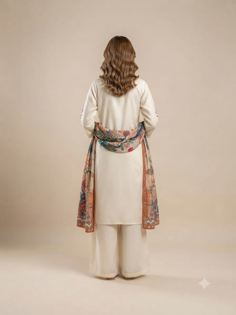 Lvory Heritage embroidered suit set