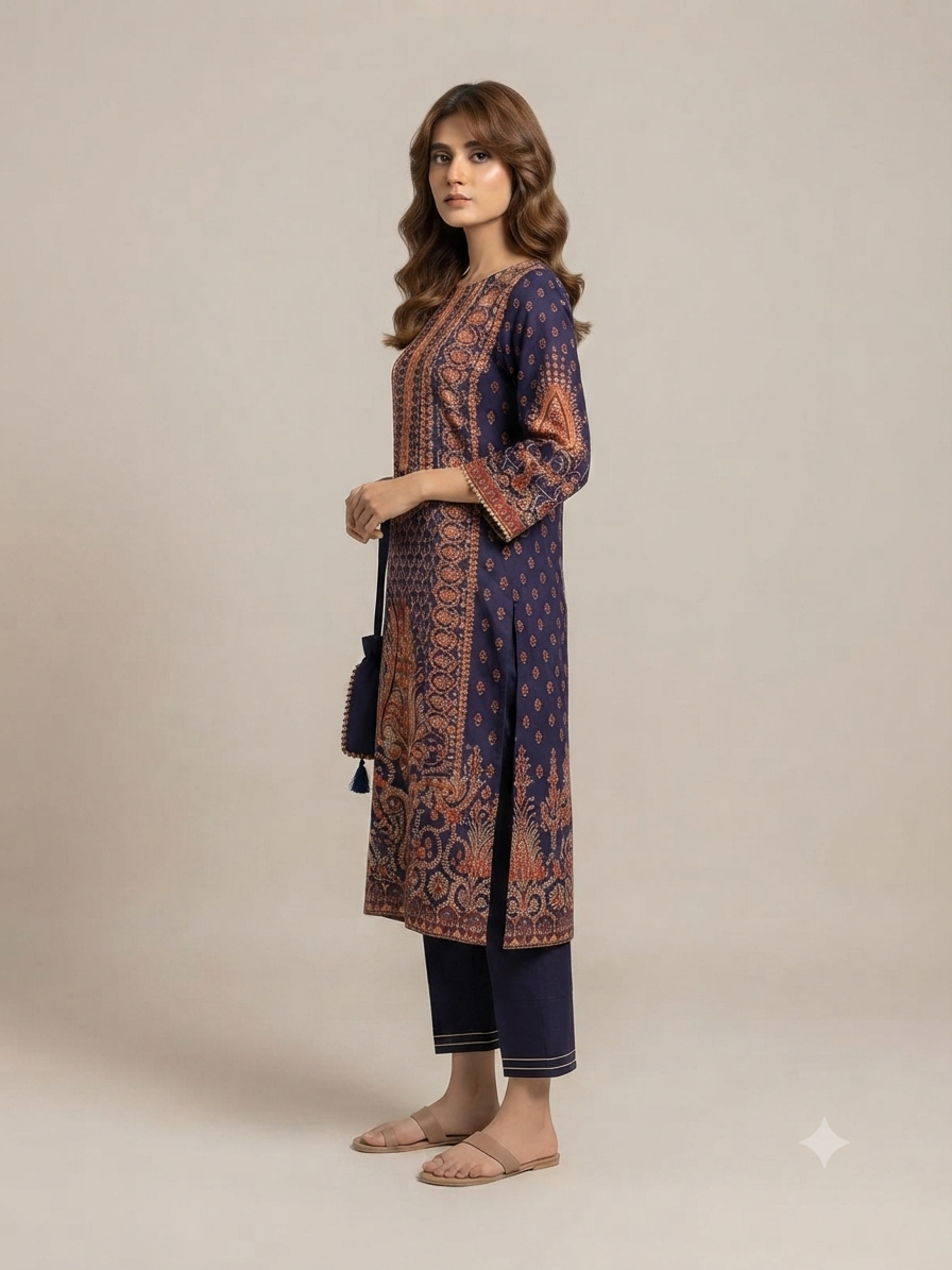 Royel printed stone airline cut suit