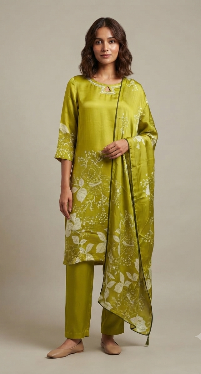 The Verdant Flora Silk Set