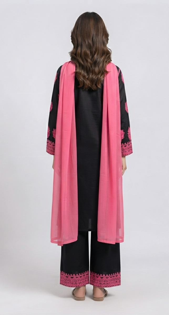 3-Piece Embroidered Salwar Kameez