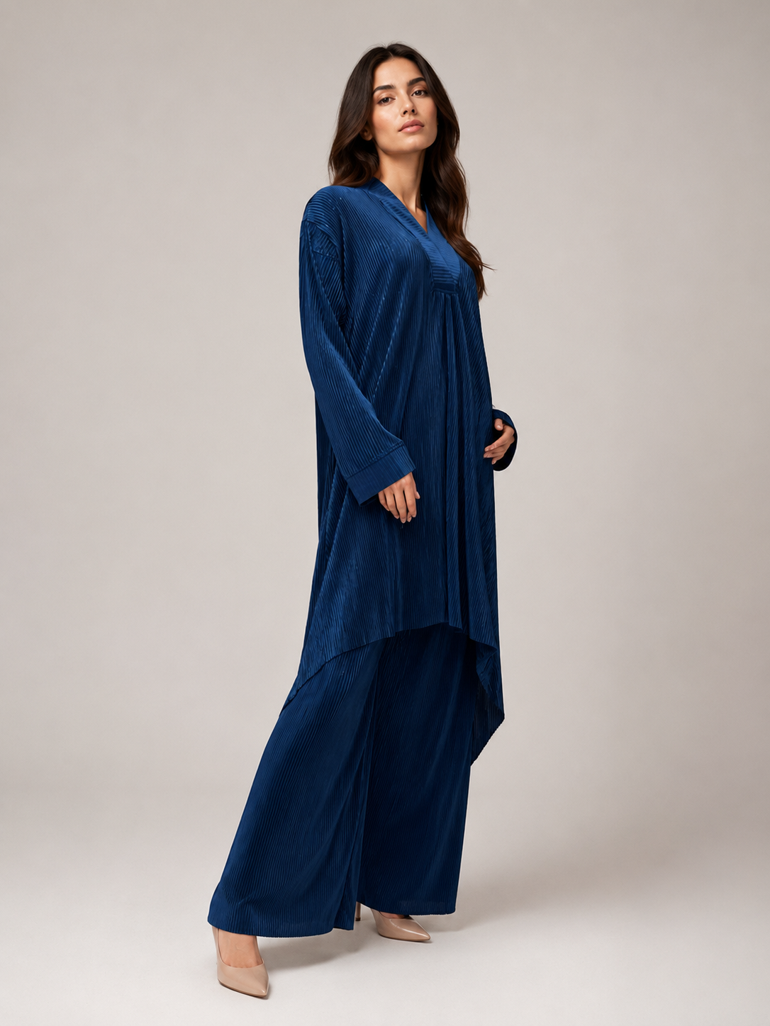 Midnight Pleat Set