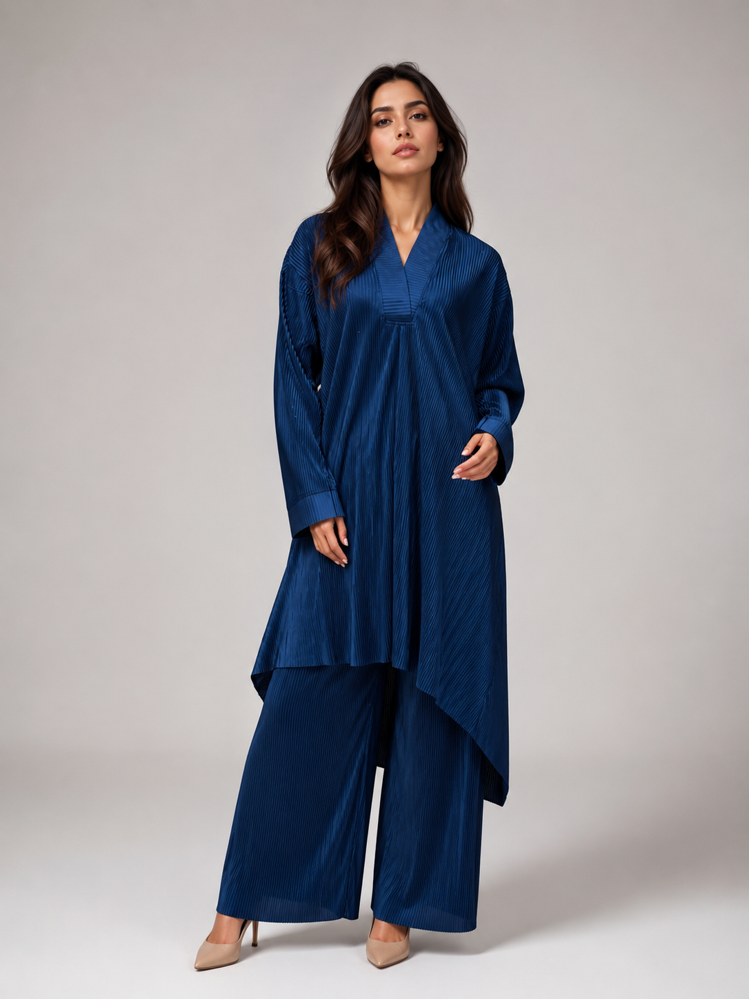 Midnight Pleat Set