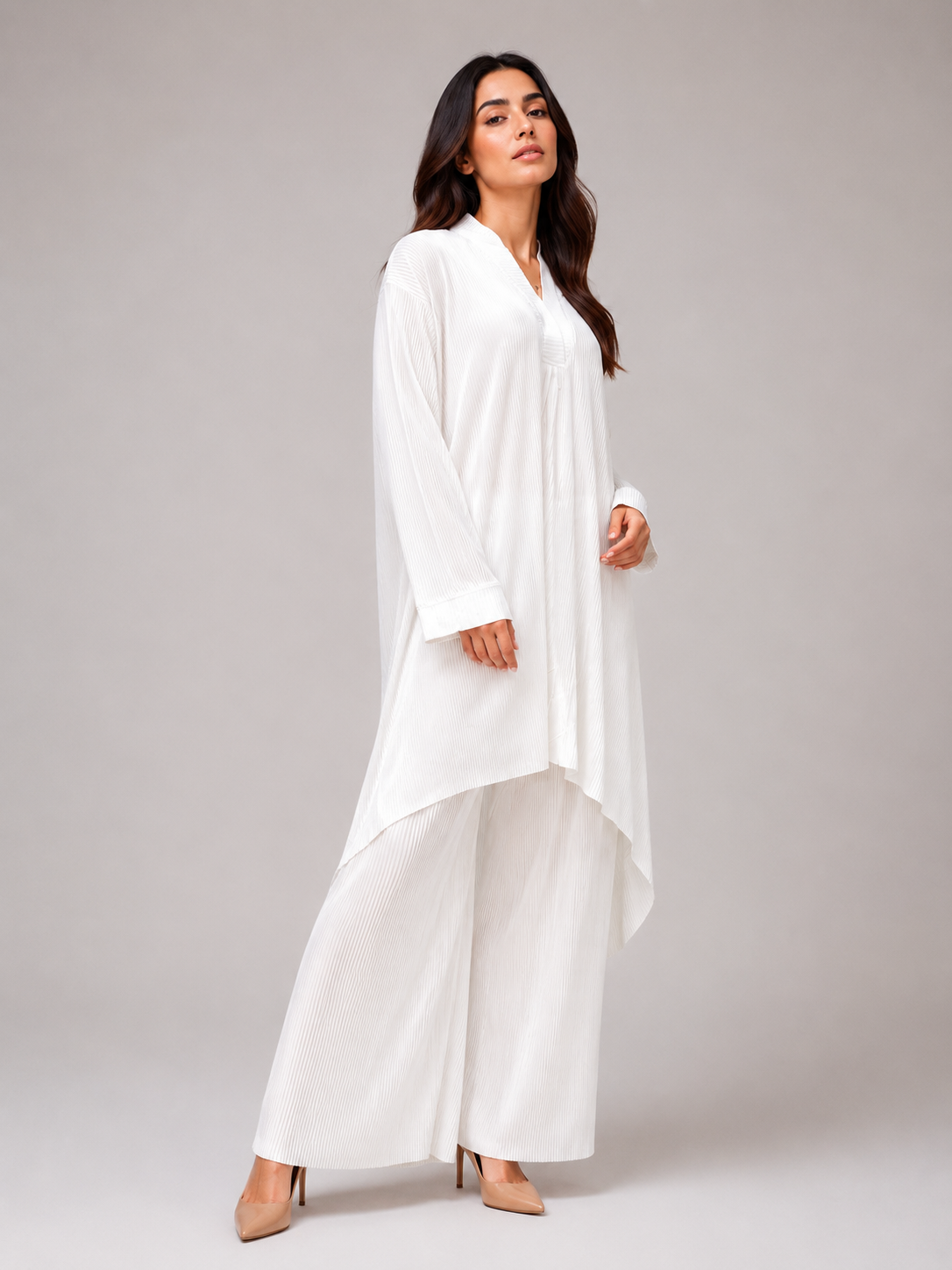 Ivory Pleat Set
