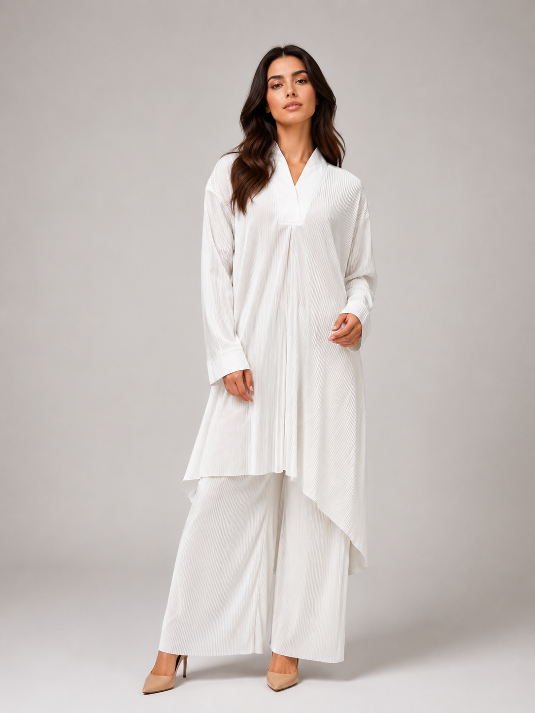 Ivory Pleat Set