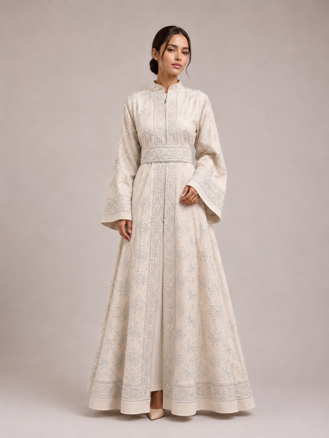 Ivory Zari Abaya